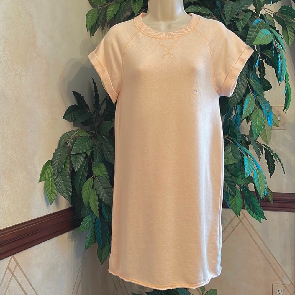 AERIE PEACH SWEATSHIRT DRESS